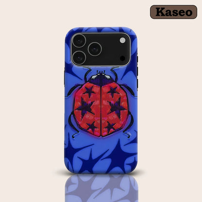 KASEO Matte Bumper for Magsafe Case for IPhone 17 16 15 14 Plus 13 Pro Max Shockproof Hard PC Star Beetle Cover