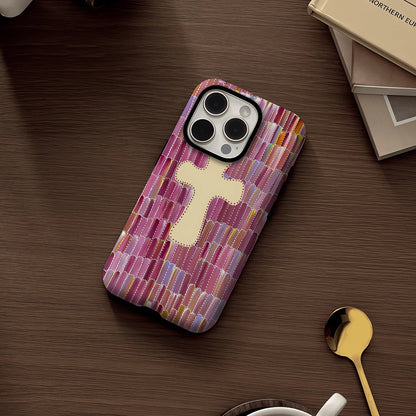 KASEO Matte Bumper for Magsafe Case for IPhone 17 16 15 14 Plus 13 Pro Max Shockproof Hard PC Pastel Cross Cover