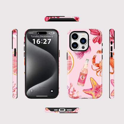 Fcicicase Luxury For Magsafe Phone Case For iPhone Air 17 16 15 Plus 14 13 12 Pro Max 11 Drink Bottle Starfish Pattern Cover
