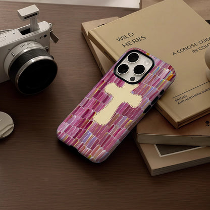 KASEO Matte Bumper for Magsafe Case for IPhone 17 16 15 14 Plus 13 Pro Max Shockproof Hard PC Pastel Cross Cover