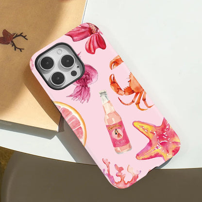 Fcicicase Luxury For Magsafe Phone Case For iPhone Air 17 16 15 Plus 14 13 12 Pro Max 11 Drink Bottle Starfish Pattern Cover