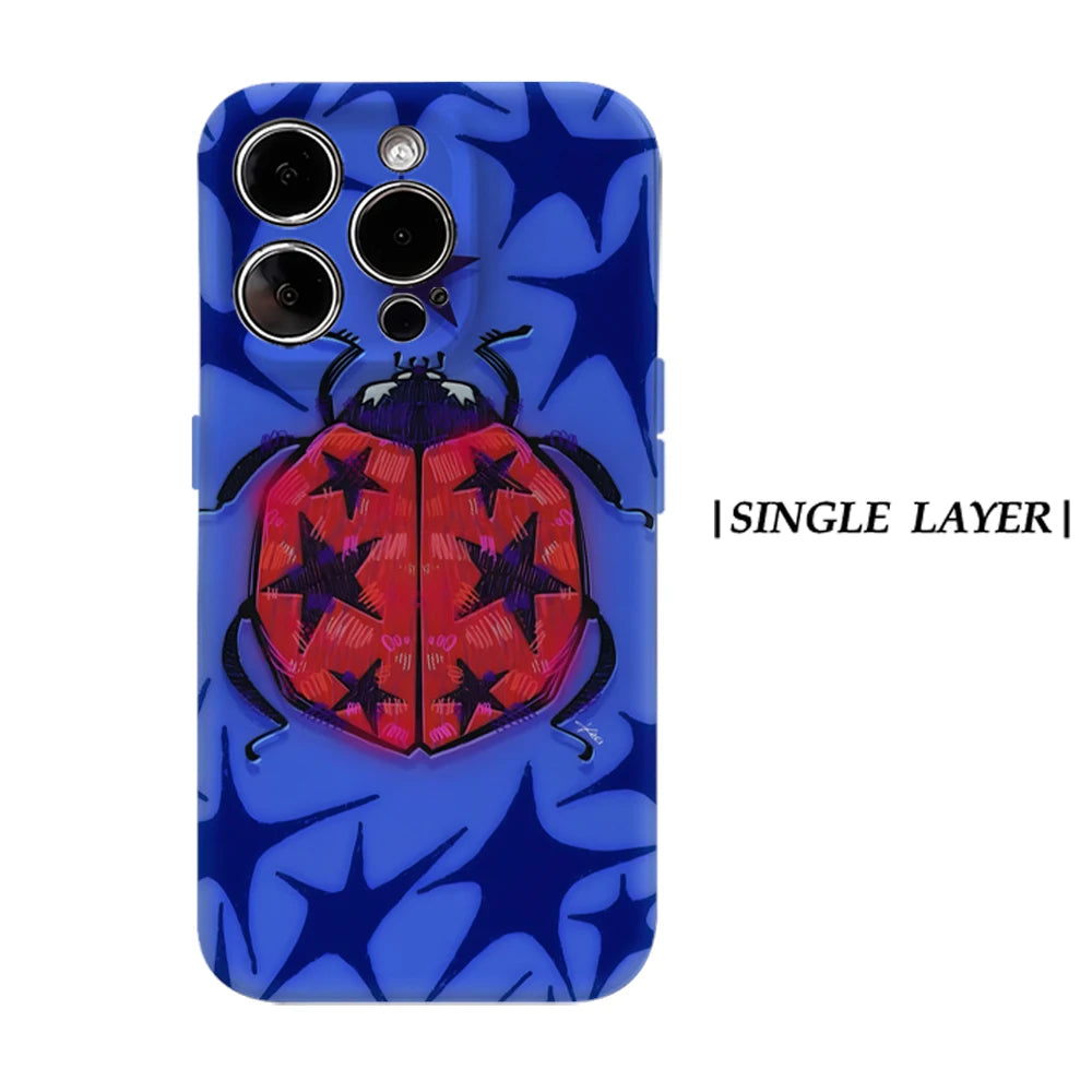 KASEO Matte Bumper for Magsafe Case for IPhone 17 16 15 14 Plus 13 Pro Max Shockproof Hard PC Star Beetle Cover