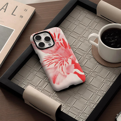 KASEO Matte Bumper for Magsafe Case for IPhone 17 16 15 14 Plus 13 Pro Max Shockproof Hard PC Blush Alstroemeria Cover
