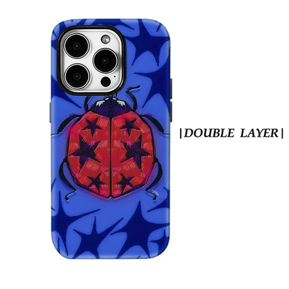 KASEO Matte Bumper for Magsafe Case for IPhone 17 16 15 14 Plus 13 Pro Max Shockproof Hard PC Star Beetle Cover