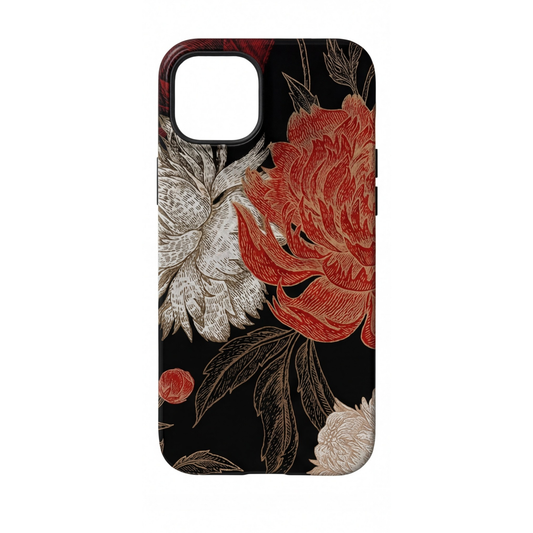 Midnight Peony Case